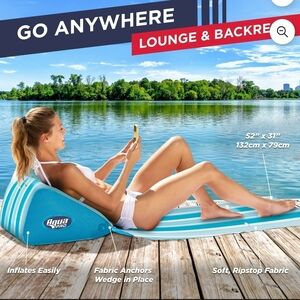 Turquoise Inflatable Lounge Chair